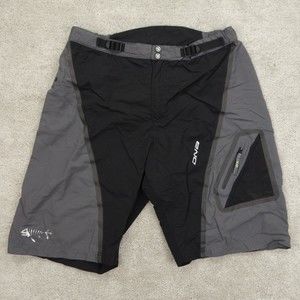 DNA Shorts Men's Large Black Stretch Cargo Pocket Cycling